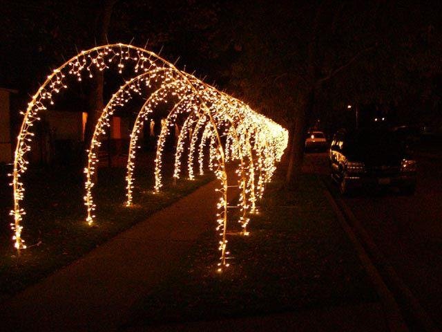 Warm evening wedding aisle