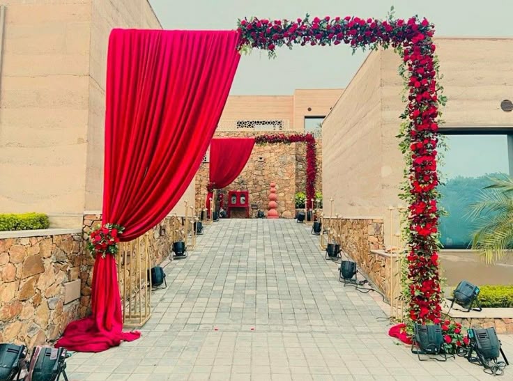Beautiful wedding decor with flowers, lights, and elegant designs creating a magical and memorable celebration setting